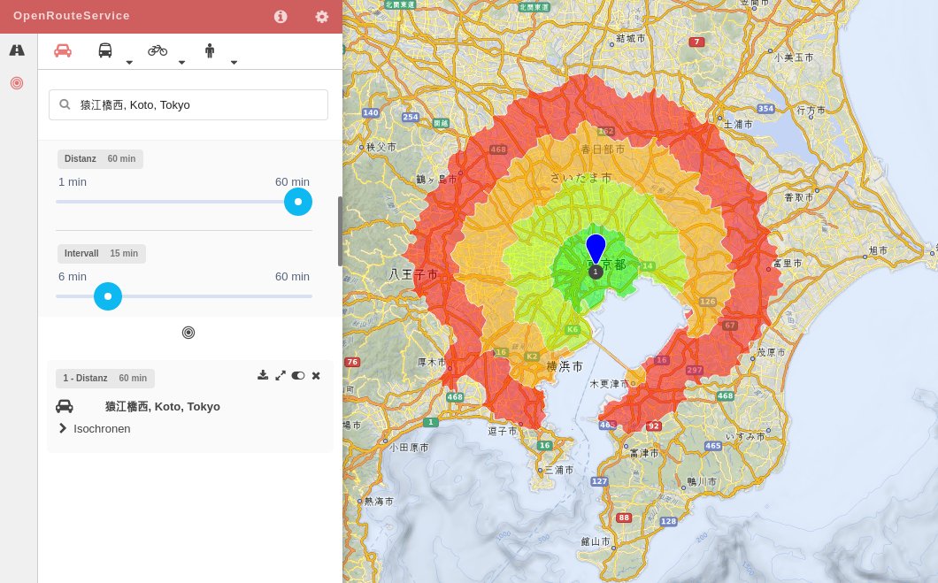 ORS-Isochrone